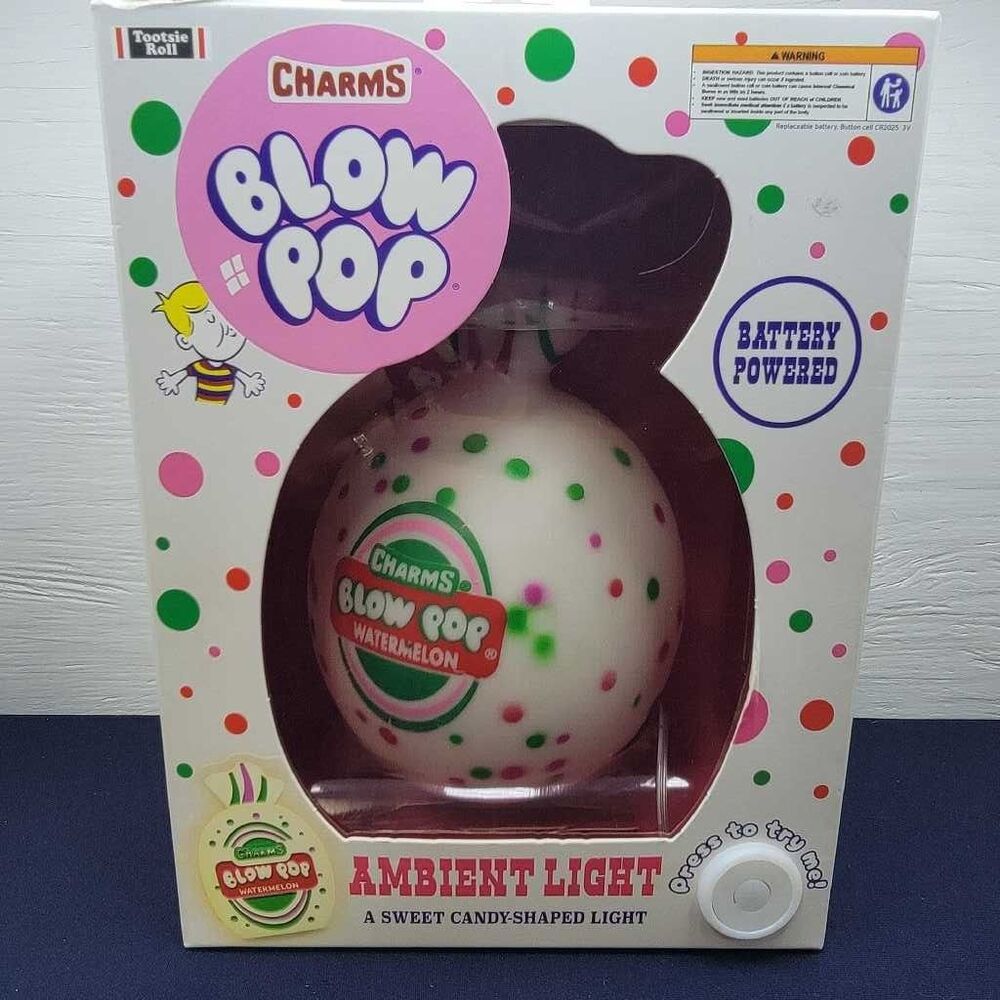 Charms Blow Pop Watermelon Ambient Light Sweet Candy Shaped
